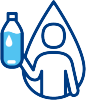イラスト：水分補給を！